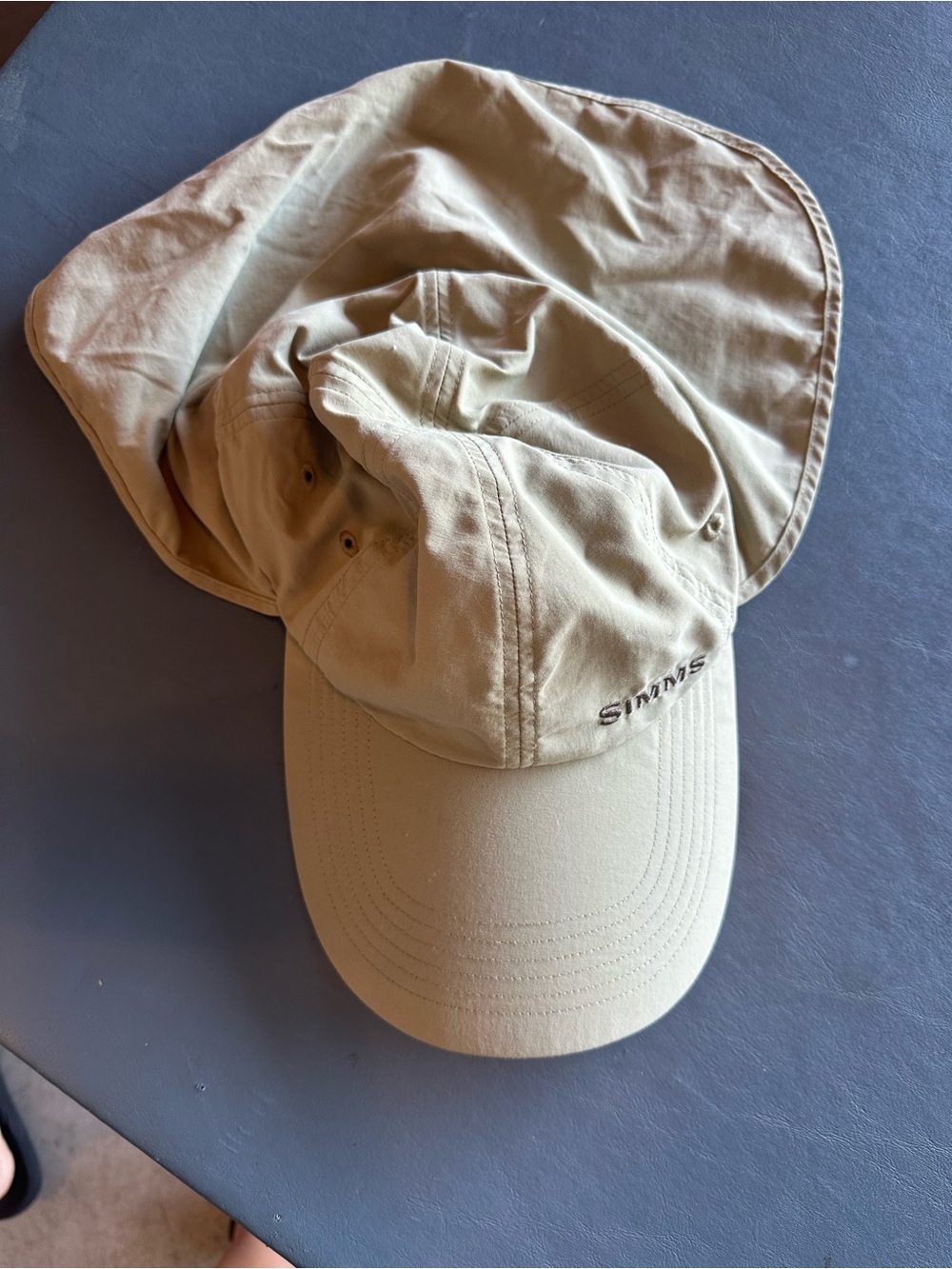 Simms Tan Sun Hat with Neck Flap